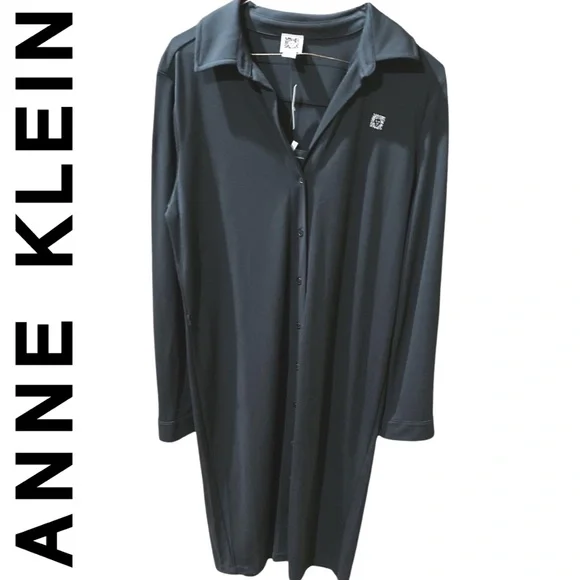 Vintage Anne Klein Shirt Dress - Picture 1 of 13